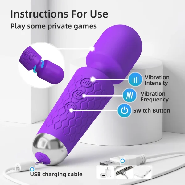 20 Speeds Powerful AV Vibrator Magic Wand Clitoris Stimulator Sex Toys for Women G spot Massager Adult Female Sex Erotic Product - Image 6