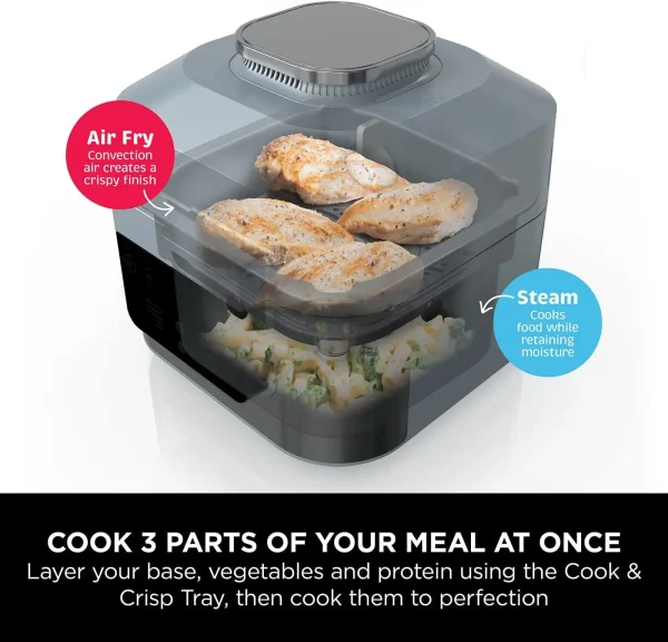 Ninja Speedi 10-in-1 Rapid Cooker, Air Fryer and Multi Cooker, 5.7L, Meals for 4 in 15 Minutes, Air Fry, Steam, Grill, Bake, Roa - Image 6