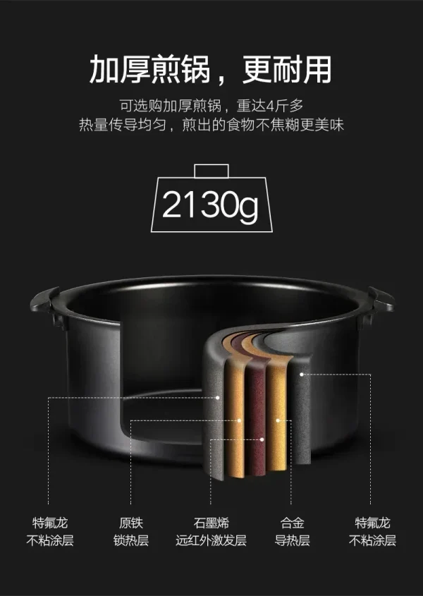 New multifunctional visual air fryer 8L electric fryer household fully automatic electric fryer Electric oven large capacity - Image 4