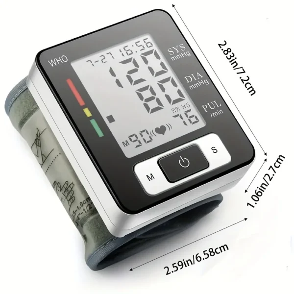 Medical Blood Pressure Monitor High Accurate Wrist Cuff Tonometer Digital Sphygmomanometer Electronic Bp Monitors - Image 3