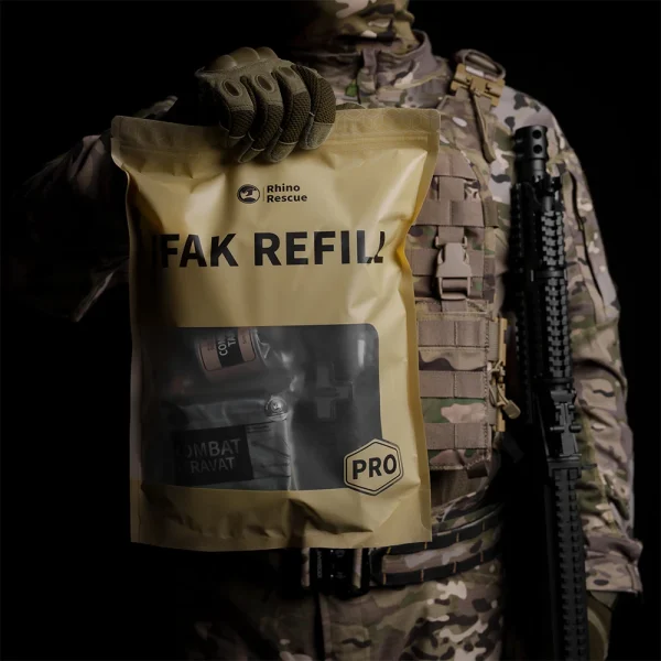 IFAK Refill Supplies, Rhino Rescue Trauma Kit,Combat Survival Gear Medical Kit,Tactical for Emergency First Aid, - Image 2