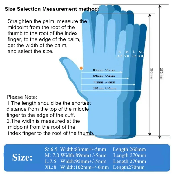 10/20Pairs Disposable Latex Surgical Gloves For Hospital Clinic Surgery Food Processing Laboratory Medical Rubber Sterile Gloves - Image 2