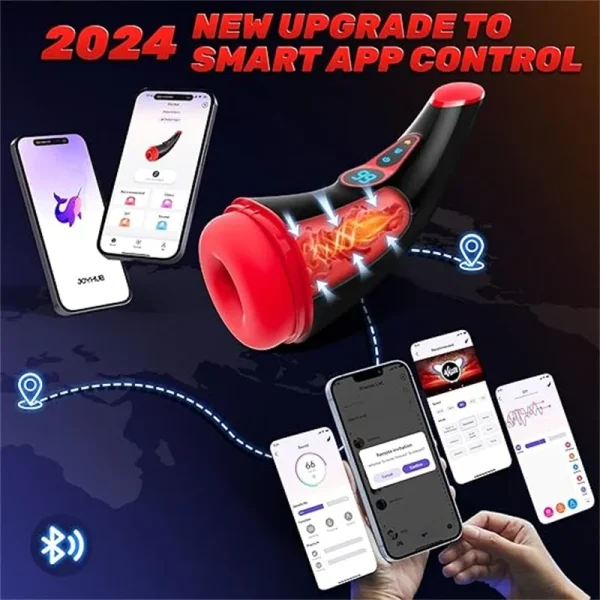 APP Male Masturbator Cup Sex Toy for Men Sucking Heating Vibrating Penis Pump Male Masturbators Masturbation Tools Adult Product - Image 6