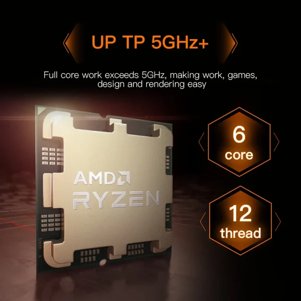 AMD Ryzen 5 7600X CPU 6-Core 12-thread Desktop Computer Ryzen 5 7600X Processor 100-000000593 5.3Ghz L3=32MB Authentic Brand NEW - Image 3