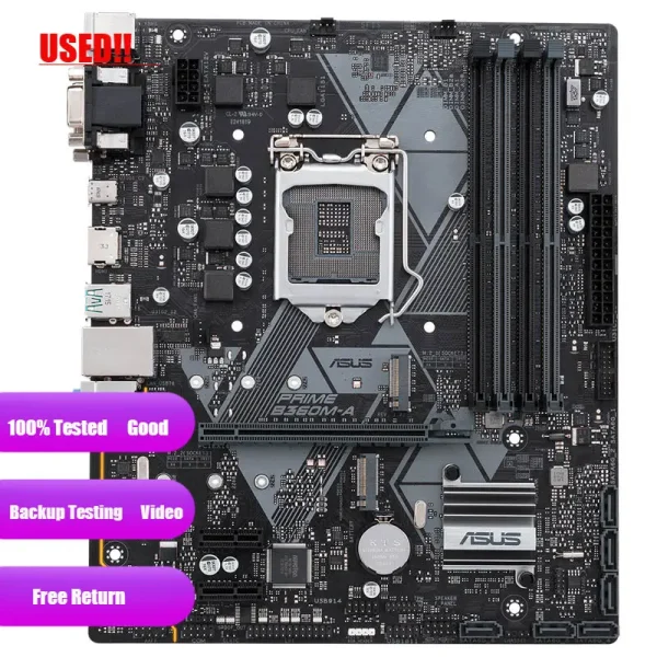 Asus PRIME B360M-A With Intel B360 LGA 1151 Micro-ATX Desktop Motherboard - Image 2