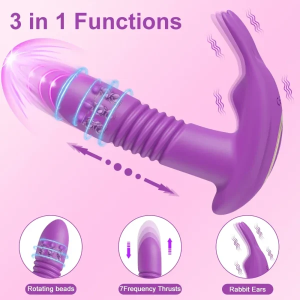 Thrusting Vibrator for Women APP Rotating Telescopic Dildo Remote Control G Spot Massage Clitoris Stimulator Sex Toy for Women - Image 2