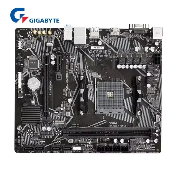 GIGABYTE A520M K V2 Motherboard AMD AM4 For Ryzen 5 Series CPU DDR4 64GB 5100(O.C.) PCI-E 3.0 16X SATA3.0 M.2 VGA - Image 4