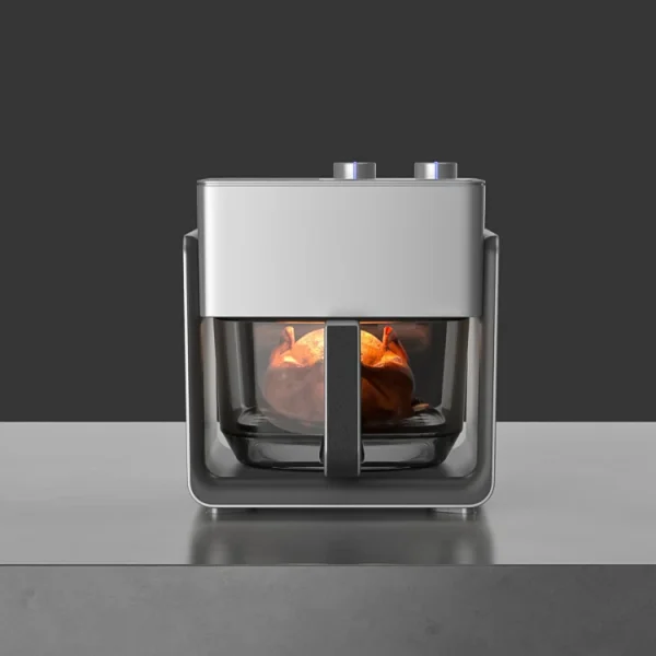 New Launch Automatic Multi-function Household Electric Freidora De Aire French Fryer Smokeless Glass Visual Bowl Air Fryer - Image 4