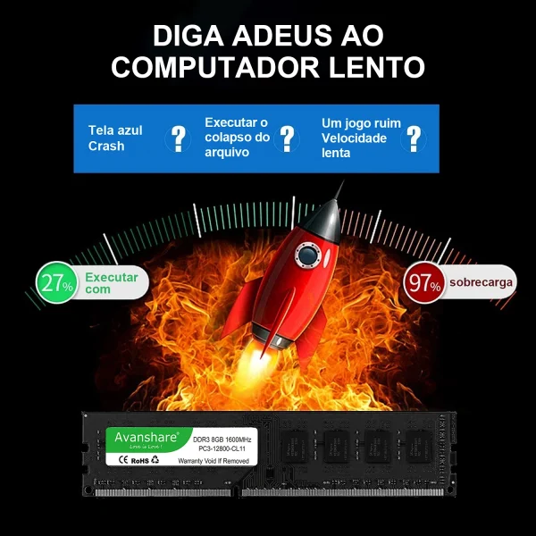 Avanshare Ram Memory DDR5 DDR4 DDR3 16GB 8GB 4GB 1600 2400 2666 3200 5600MHz Desktop Memoria For All Motherboards Intel AMD Rams - Image 5