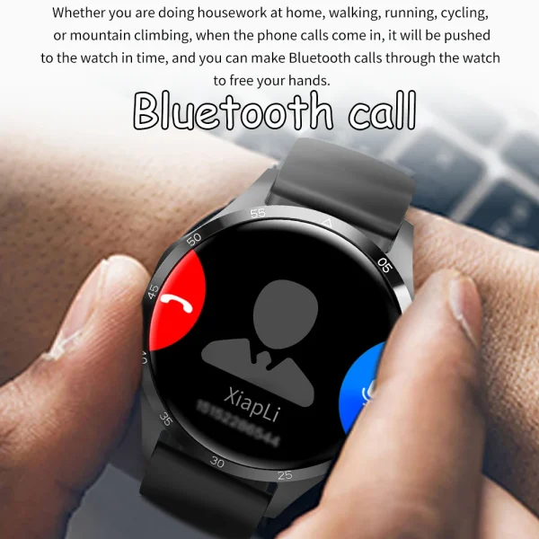 2025 For Android GT4 Pro GPS NFC Smart Watch Men 360*360 AMOLED Screen Heart rate Bluetooth Call IP68 Waterproof Man Smartwatch - Image 5