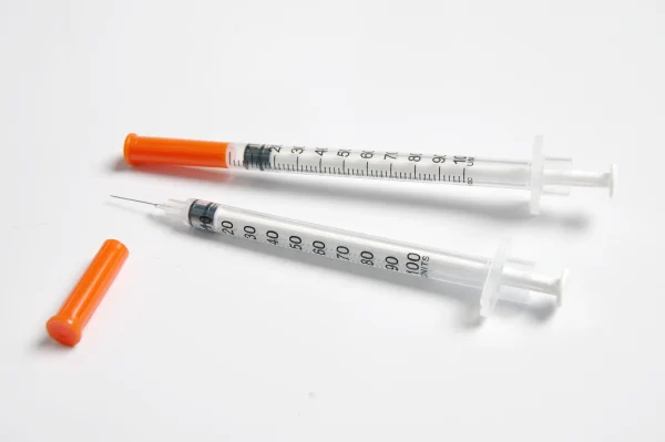 1ml Disposable Plastic Veterinary Syringe Orange Cap Sterile Insulin Syringe With Needles For Pet Farm Animal Cat Dog Pig - Image 2