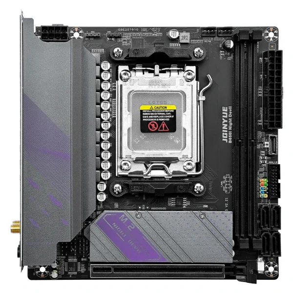 JGINYUE AM5 Motherboard supports AMD Ryzen 7000 series CPU processors DDR5 dual channel Memory RAM ITX B650i Night Devil - Image 5