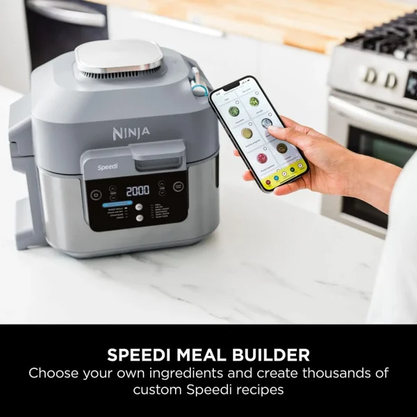 Ninja Speedi 10-in-1 Rapid Cooker, Air Fryer and Multi Cooker, 5.7L, Meals for 4 in 15 Minutes, Air Fry, Steam, Grill, Bake, Roa - Image 5