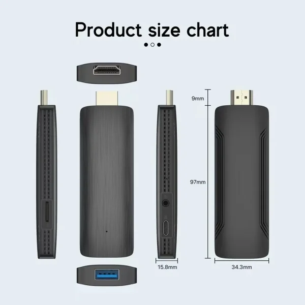 Smart TV Stick H313 Android 10 TV HDR Set-Top Box OS 4K BT5.0 Wifi 6 2.4/5G Smart Stick Android TV Box Stick Portable Player - Image 5