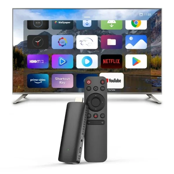 Smart TV Stick H313 Android 10 TV HDR Set-Top Box OS 4K BT5.0 Wifi 6 2.4/5G Smart Stick Android TV Box Stick Portable Player - Image 3