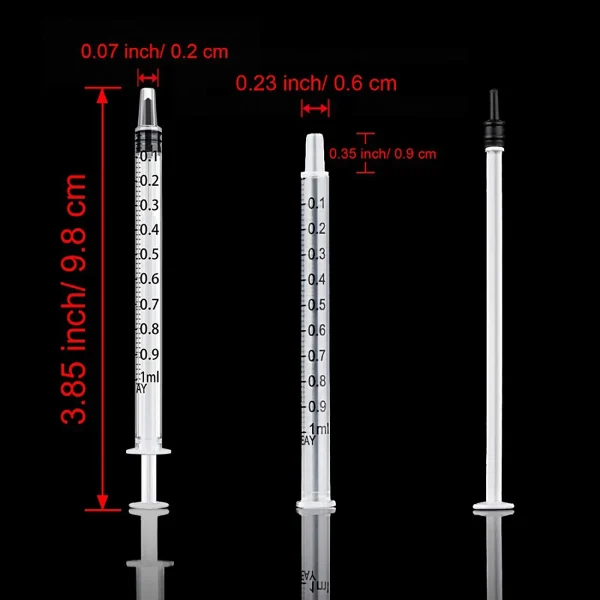 1ml Syringes + 30G 13MM Injection Needles Drawing Needles Injection Tool Sharp Pointed Needles Disposable Needle - Image 2