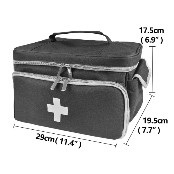 Travel First Aid Kit Bag for Home Medical Carry Bag Multifunctional Storage Organizer Layered Medicine Boxes Medicine Cabinet - Image 6