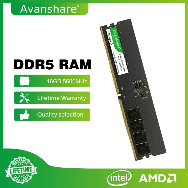 Avanshare Ram Memory DDR5 DDR4 DDR3 16GB 8GB 4GB 1600 2400 2666 3200 5600MHz Desktop Memoria For All Motherboards Intel AMD Rams - Image 3