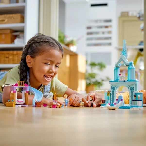 LEGO Disney Animation 43238 Elsa's Ice And Snow Castle Children's Puzzle Building Blocks - Image 2