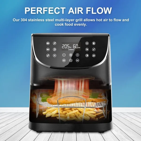 Rack For COSORI 5.5L/6L, 8 Inch Square Air Fryer Accessories - Image 3
