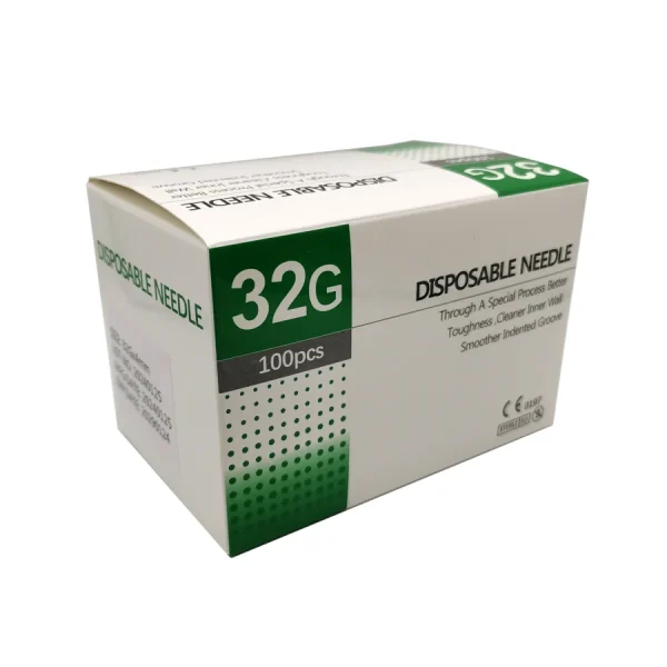 30G-34G painless needle Piercing Transparent Syringe Injection glue Clear Tip Cap Pharmaceutical injection needle - Image 3