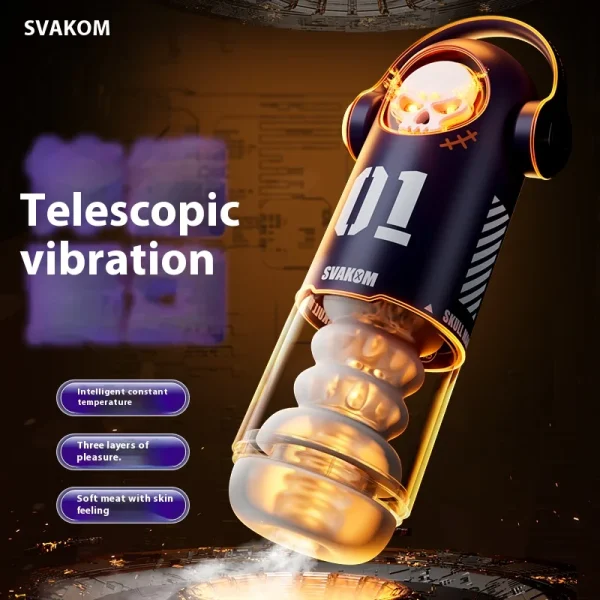 Automatic Telescopic Masturbator Powerful Thrusting High Speed Male Masturbation Cup Machine Sex Toy for Men Airplane Cup - Image 2