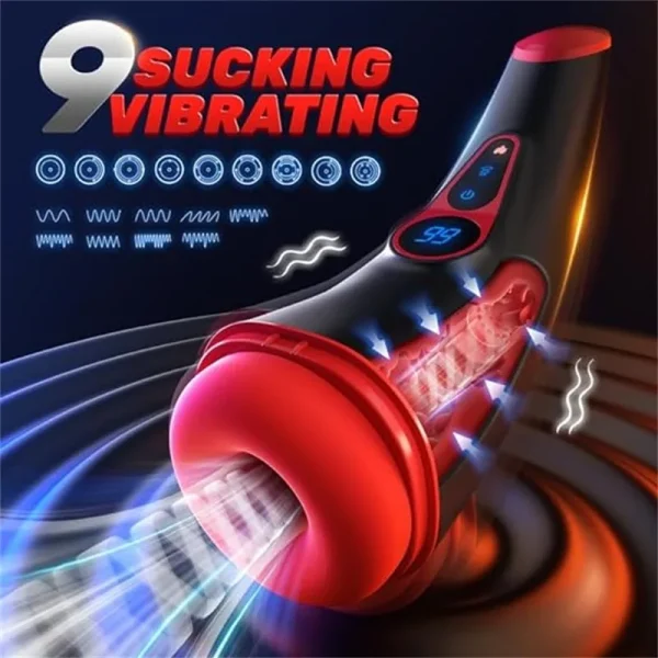 APP Male Masturbator Cup Sex Toy for Men Sucking Heating Vibrating Penis Pump Male Masturbators Masturbation Tools Adult Product - Image 2