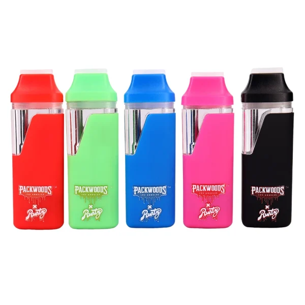 10pcs E Cigarettes Runtz X Packwoods Vape Pen Pod 380mAh Rechargeable Battery Disposable 1ml Empty Pods With Drawer Box Packing - Image 3