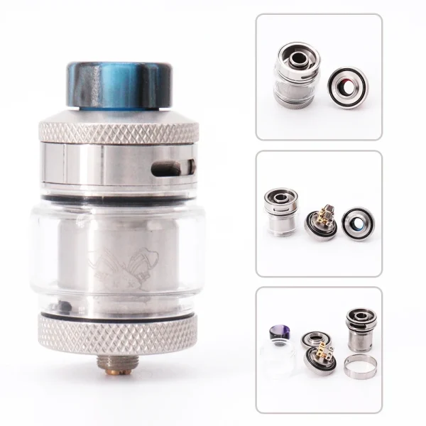 200W Electronic Cigarette Kits Vape Box Mod Vaper Smoke Vaporizer 4400mah Battery OLED Screen 5.0ml Dead Rabbit RTA Dual Coils - Image 4