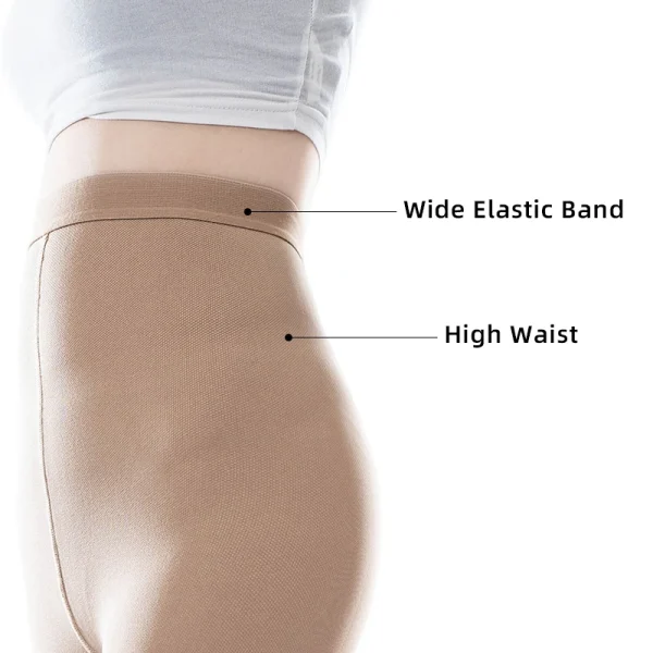 20-30mmHg Women Medical Compression Pantyhose Stockings Varicose Veins Footless Graduated Support Thighs Pantyhose Sleeve M-5XL - Image 3